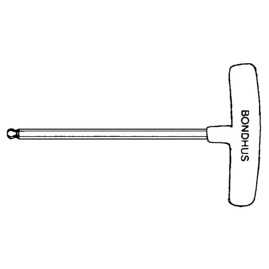 Individual Hex Keys - SAE, Ball End, 3/32" x 6" L, T Handle