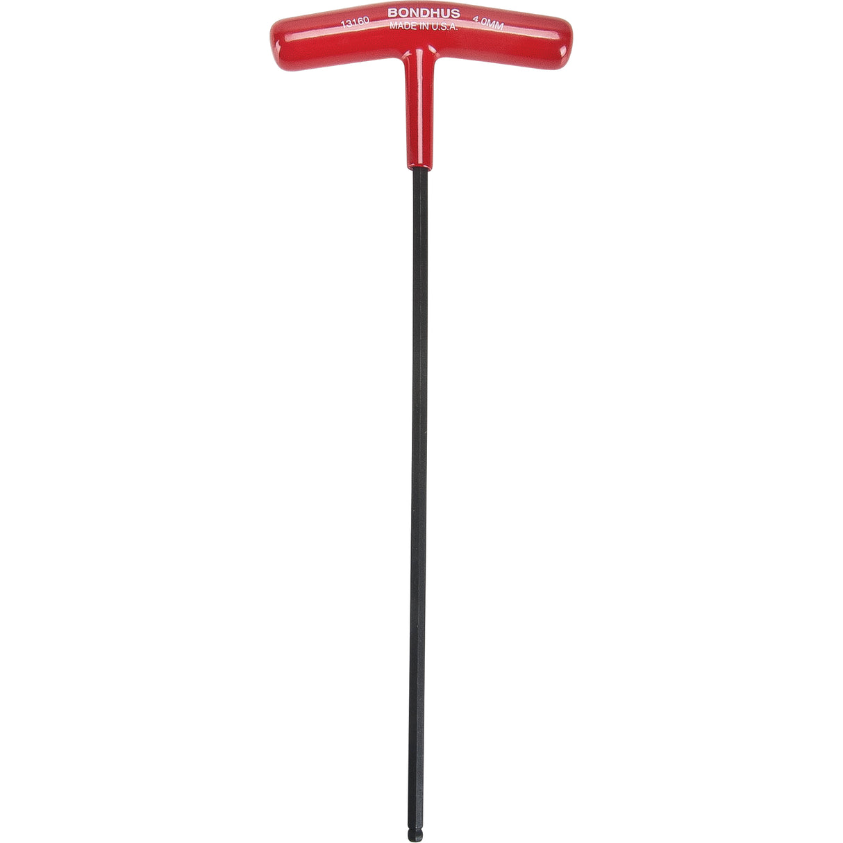 Individual Hex Keys - Metric, Ball End, 4 mm x 8.7" L, T Handle