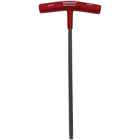 Individual Hex Keys - Metric, Ball End, 8 mm x 11.2" L, T Handle