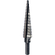 #1 Step Drill Bit, 1/8" - 1/2" , 1/32" Increments, High Speed Steel