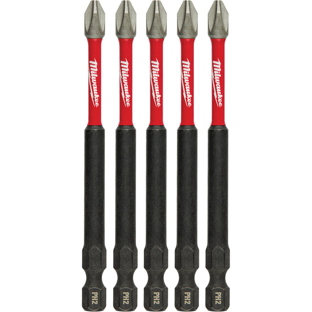 Shockwave™ Impact Power Bits, Phillips, #2 Tip, 1/4" Drive Size, 3-1/2" Length