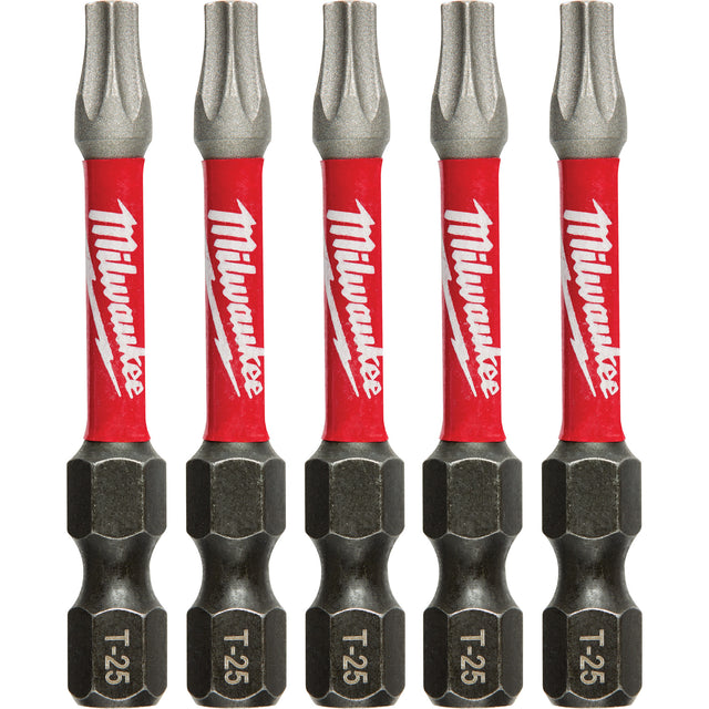 Shockwave™ Impact Power Bit, Torx, T-25 Tip, 1/4" Drive Size, 2" Length
