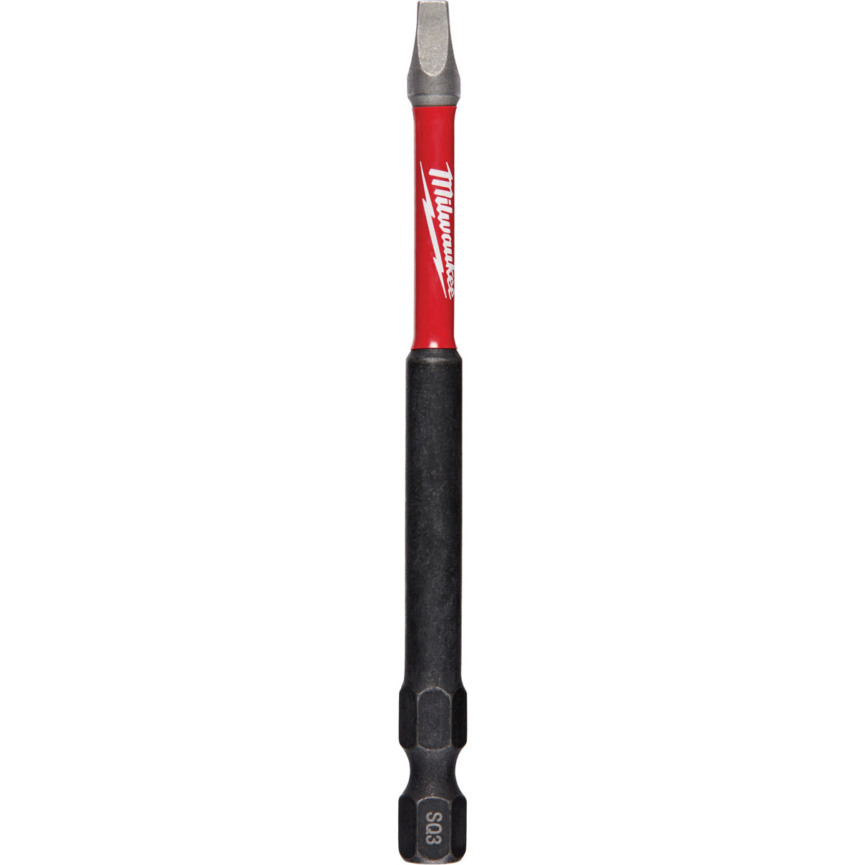 Shockwave™ Impact Power Bit, Square, #3 Tip, 1/4" Drive Size, 3-1/2" Length