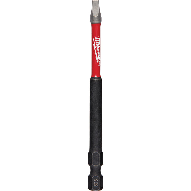 Shockwave™ Impact Power Bit, Square, #3 Tip, 1/4" Drive Size, 3-1/2" Length
