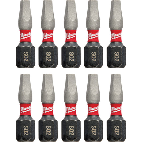 Shockwave™ Impact Insert Bits, Square, #2, 1/4" Drive