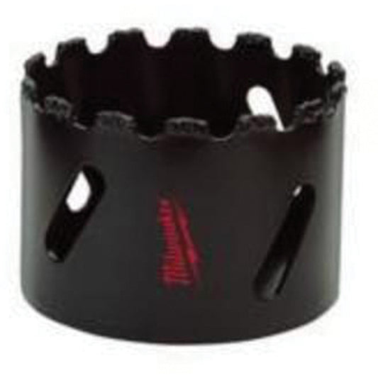 Grit Edge Hole Saw, 1-1/8", 1-9/16" Depth of Cut, Carbide