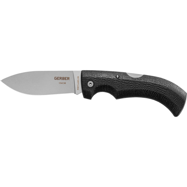 Gator Drop Point Folding Knife, 3-3/4" Blade, Stainless Steel Blade, Plastic Handle