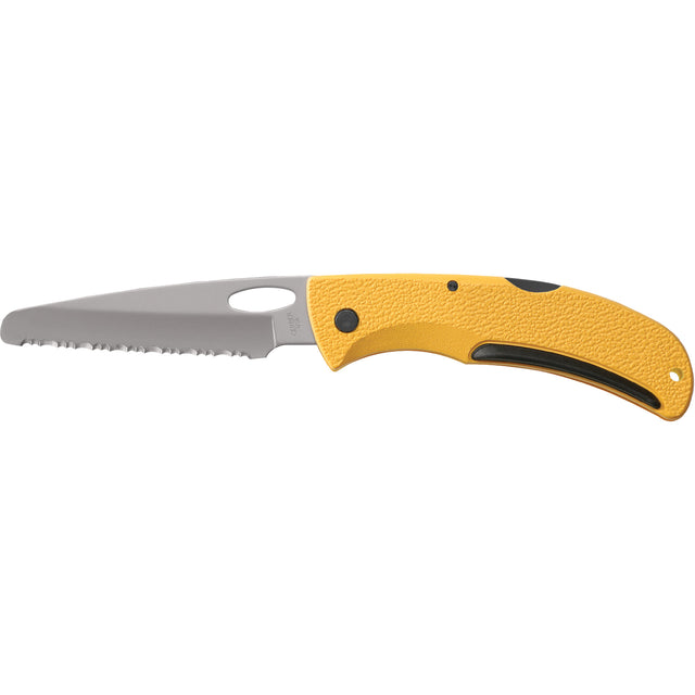 E-Z-Out Rescue Folding Knife, 3-1/2" Blade, Stainless Steel Blade, Plastic Handle