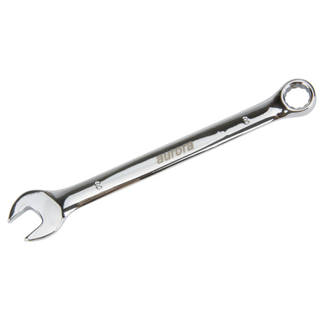 Combination Wrench, 12 Point, 8 mm, Chrome Finish