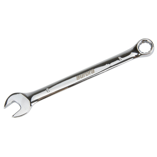 Combination Wrench, 12 Point, 8 mm, Chrome Finish