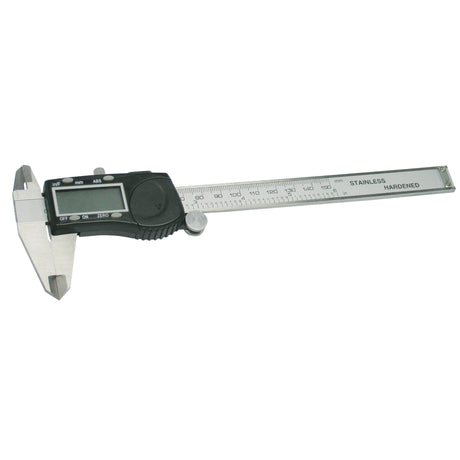 Digital Fractional Caliper, 0.005" (0.01 mm) Resolution, 0" - 6" ( 0 mm - 150 mm) Range