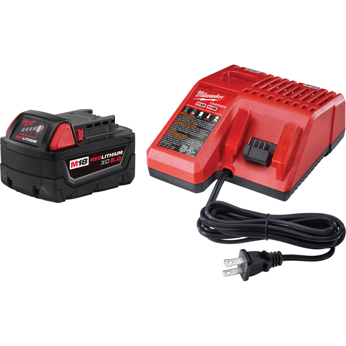 M18™ Redlithium™ XC 5.0 System Starter Kit, 18 V, Lithium-Ion
