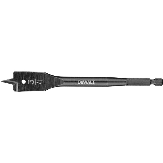 Spade Drill Bit, 3/4" Diameter, 3/4" Shank, 6" Length
