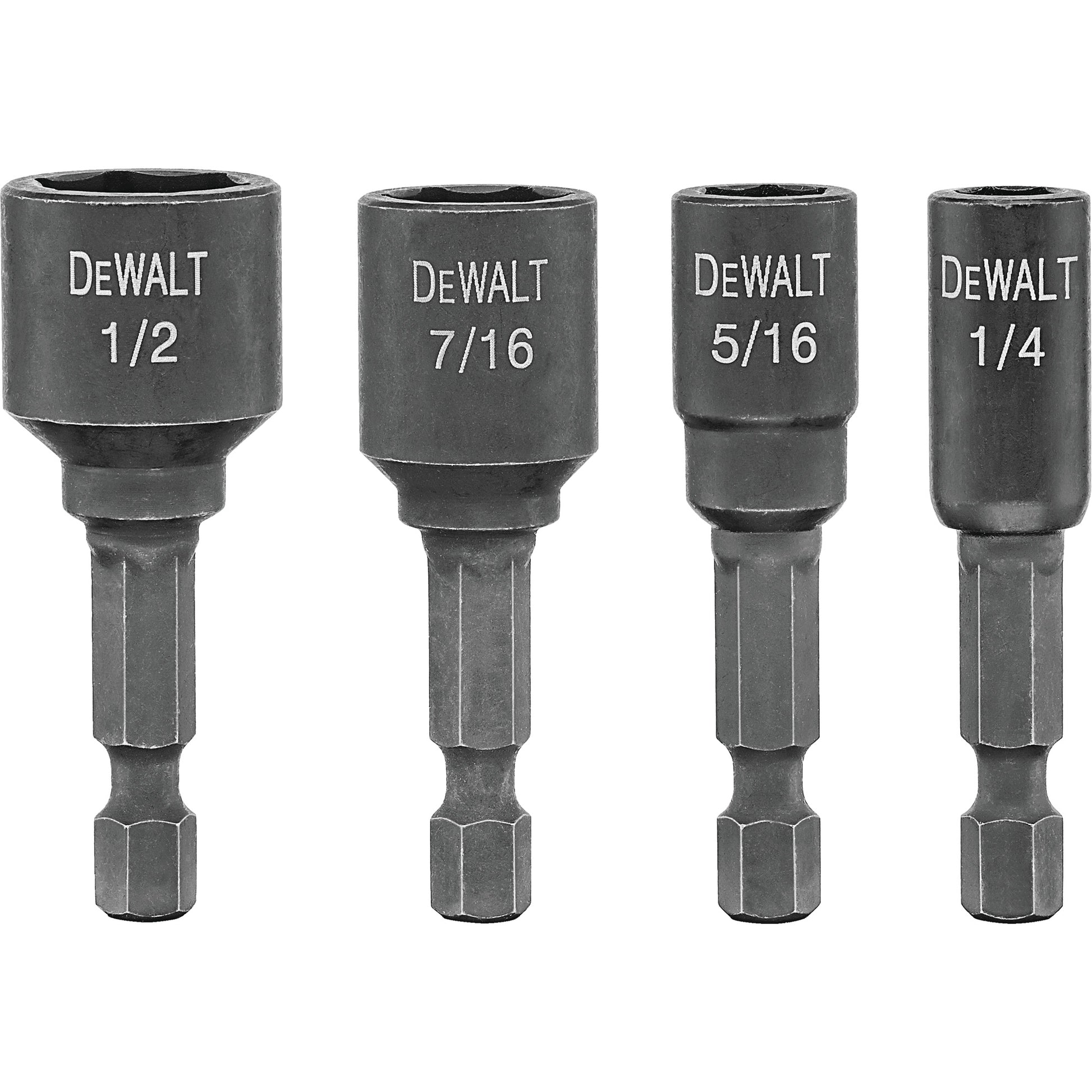 Nutdriver, 1/4" Tip, 1/4" Drive, 1-7/8" L, Magnetic