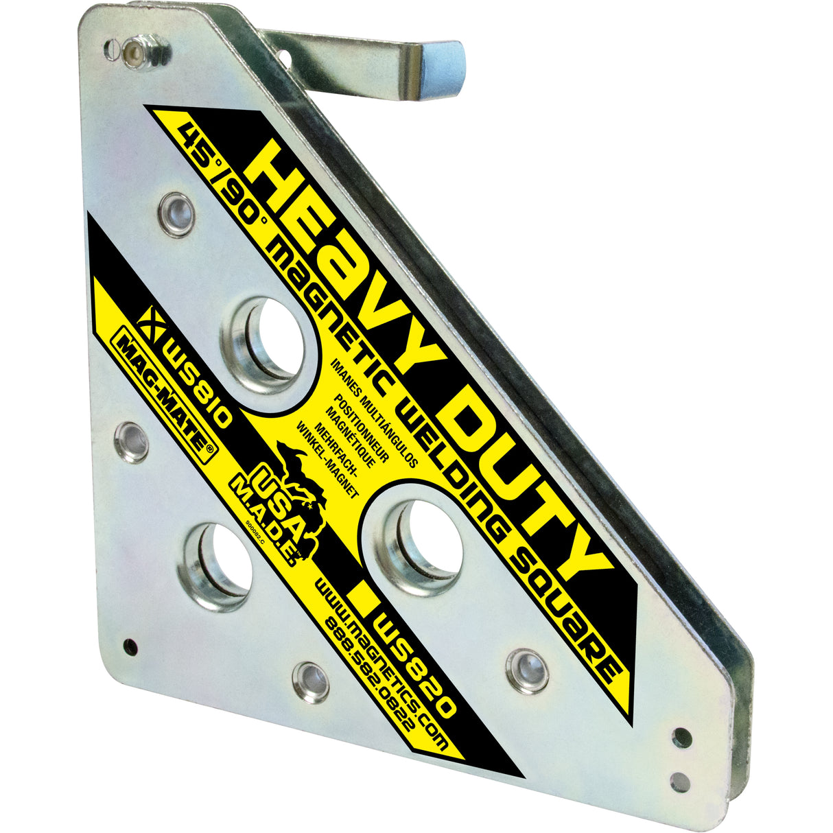 Magnetic Welding Squares, 8" L x 3/4" W x 8" H, 160 lbs.