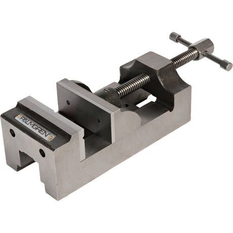Palmgren® Traditional Drill Press Vise, 4" Jaw Width, 1-3/4" Throat Depth, Universal Base
