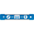 True Blue® Torpedo Level, 9" L, Aluminum, 3 Vials, Magnetic