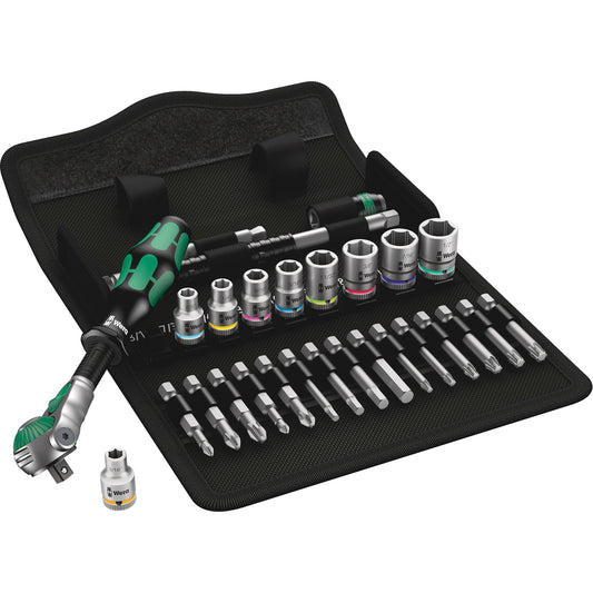 Zyklop Imperial Speed Ratchet Set, 28 Pcs, 1/4" Drive Size