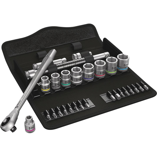 Zyklop Metric Metal Ratchet Set, 29 Pcs, 3/8" Drive Size