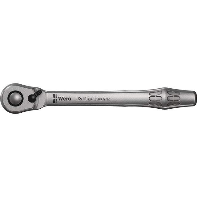 Zyklop Metal 1/4 Metal Ratchet with switch lever, 1/4" Drive, Plain Handle