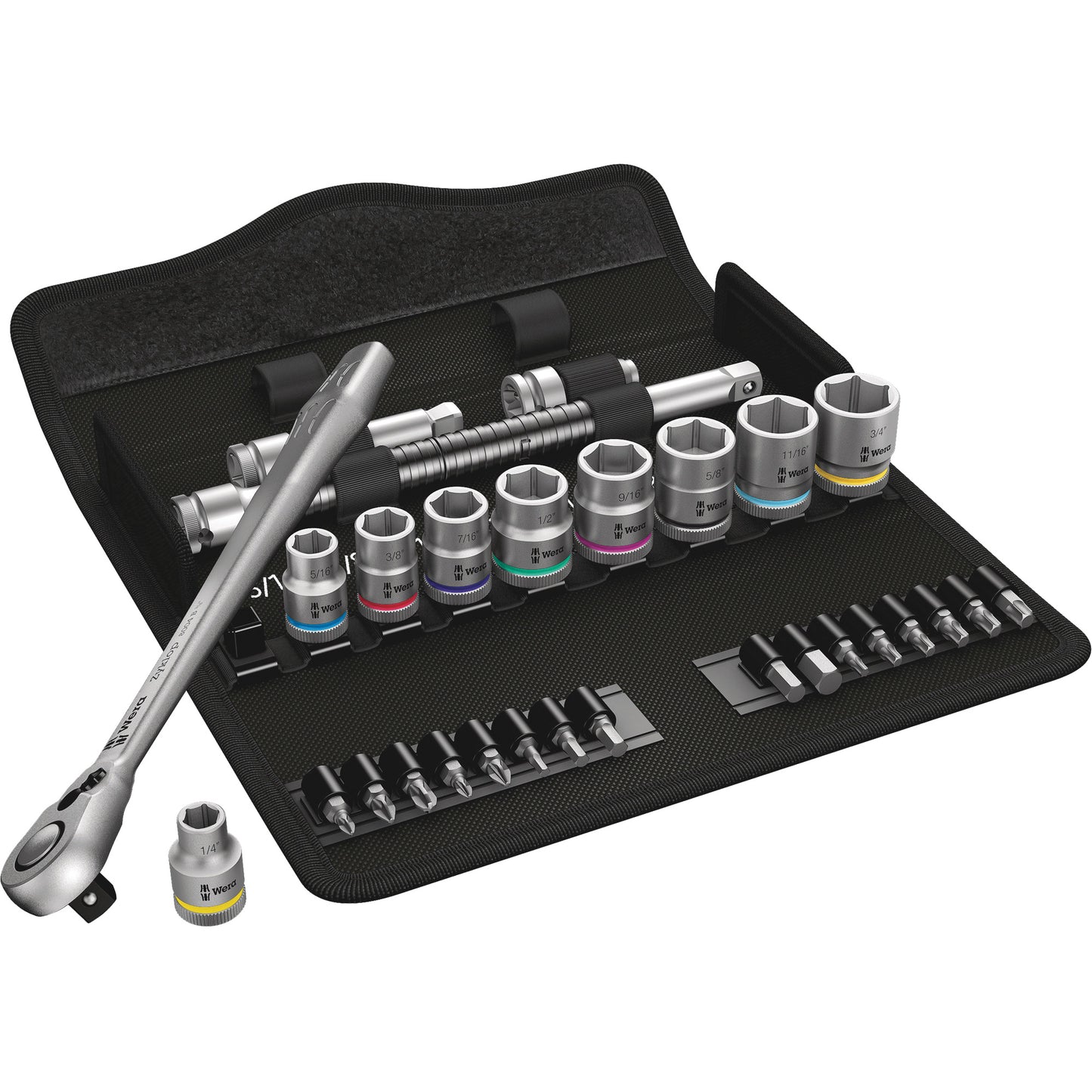 Zyklop Imperial Metal Ratchet with Switch Lever Set, 29 Pcs, 3/8" Drive Size