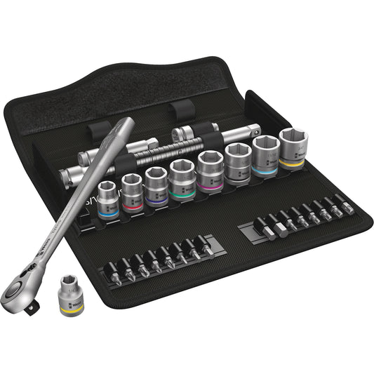 Zyklop Imperial Metal Ratchet with Switch Lever Set, 29 Pcs, 3/8" Drive Size