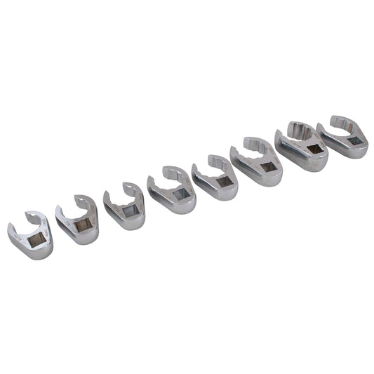 Wrench Set, Crowfoot, 8 Pieces, Imperial