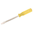Slotted Screwdriver, 1/4", 6-3/4" L, Plastic Handle