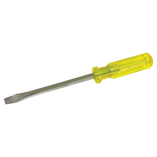 Slotted Screwdriver, 5/16", 10-1/4" L, Plastic Handle