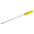 Electrician's Slotted Screwdriver, 1/8" Tip, Round, 11-1/2" L, Plastic Handle
