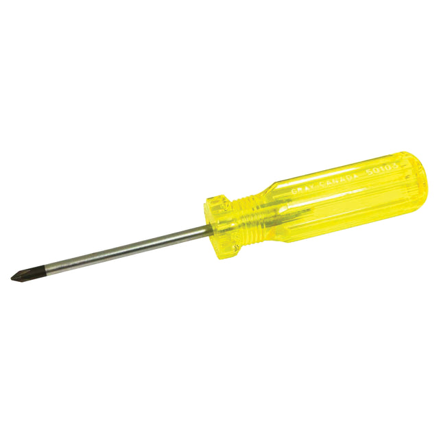 Phillips Screwdriver, #1, 6-3/4" L, Plastic Handle