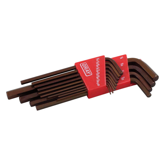 Long Arm Hex Key Set, 13 Pcs., Imperial