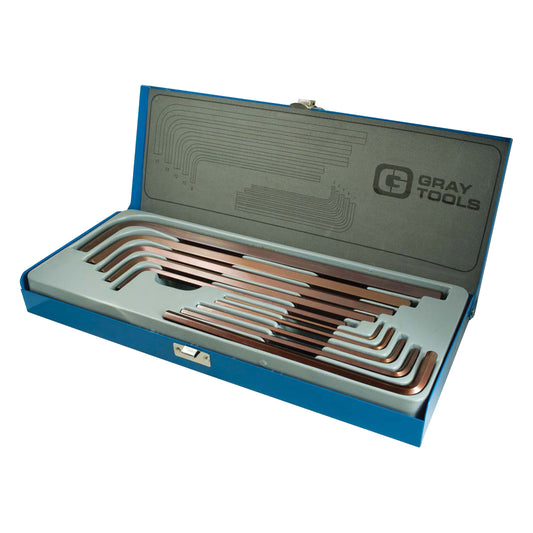 Extra Long Arm Hex Key Set, 10 Pcs., Metric