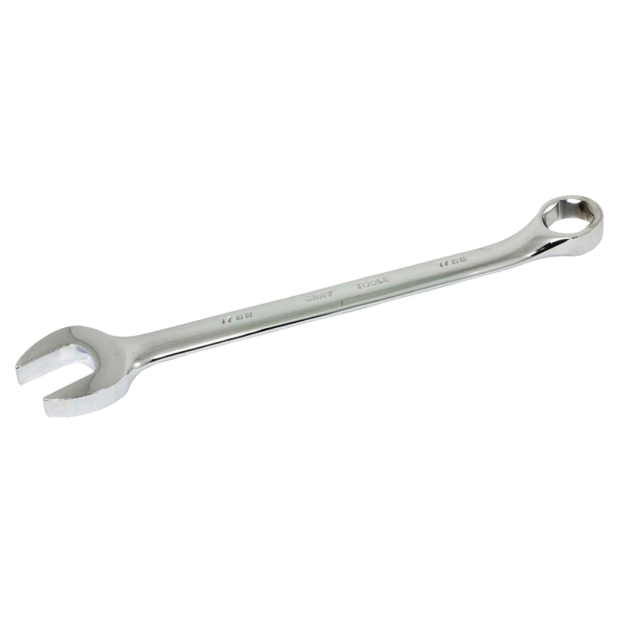 Combination Wrench, 6 Point, 17 mm, Chrome Finish