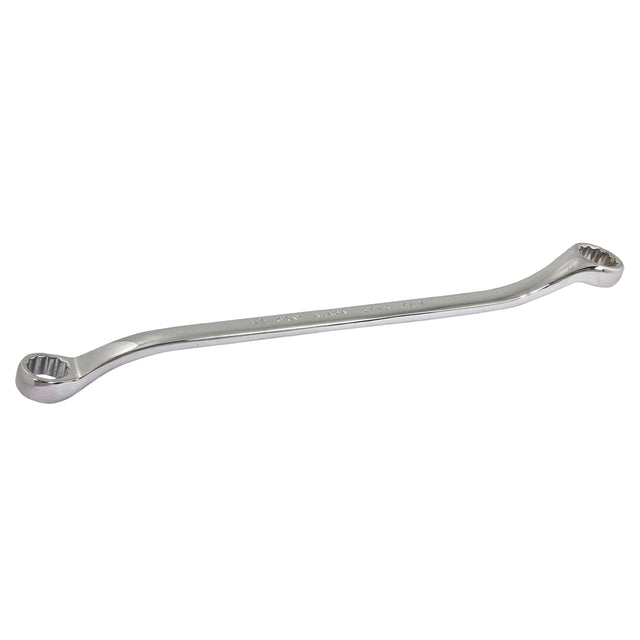 Box Wrench, 12 Point, 1/2" x 9/16", 15° Offset, Chrome Finish