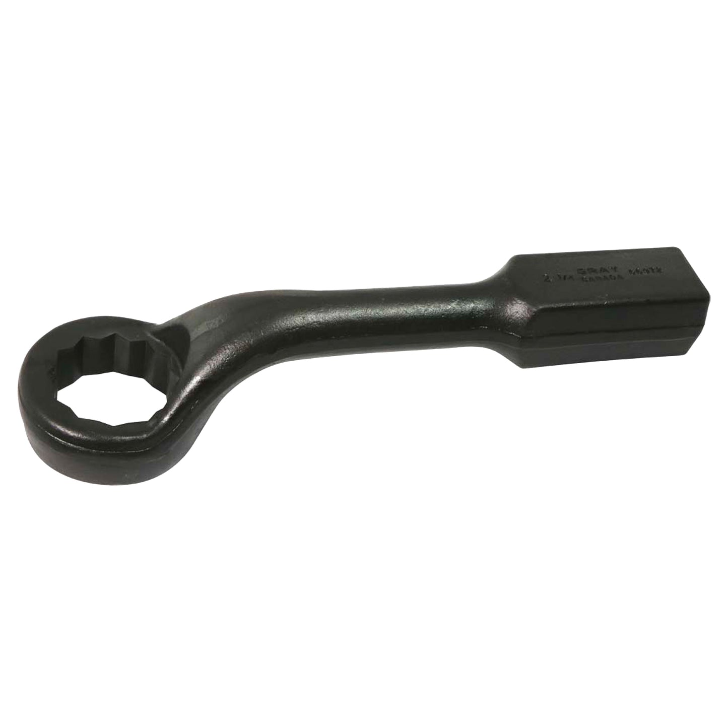 Striking Face Box Wrench, 12 Point, 2-1/4", 45° Offset, Black Oxide Finish