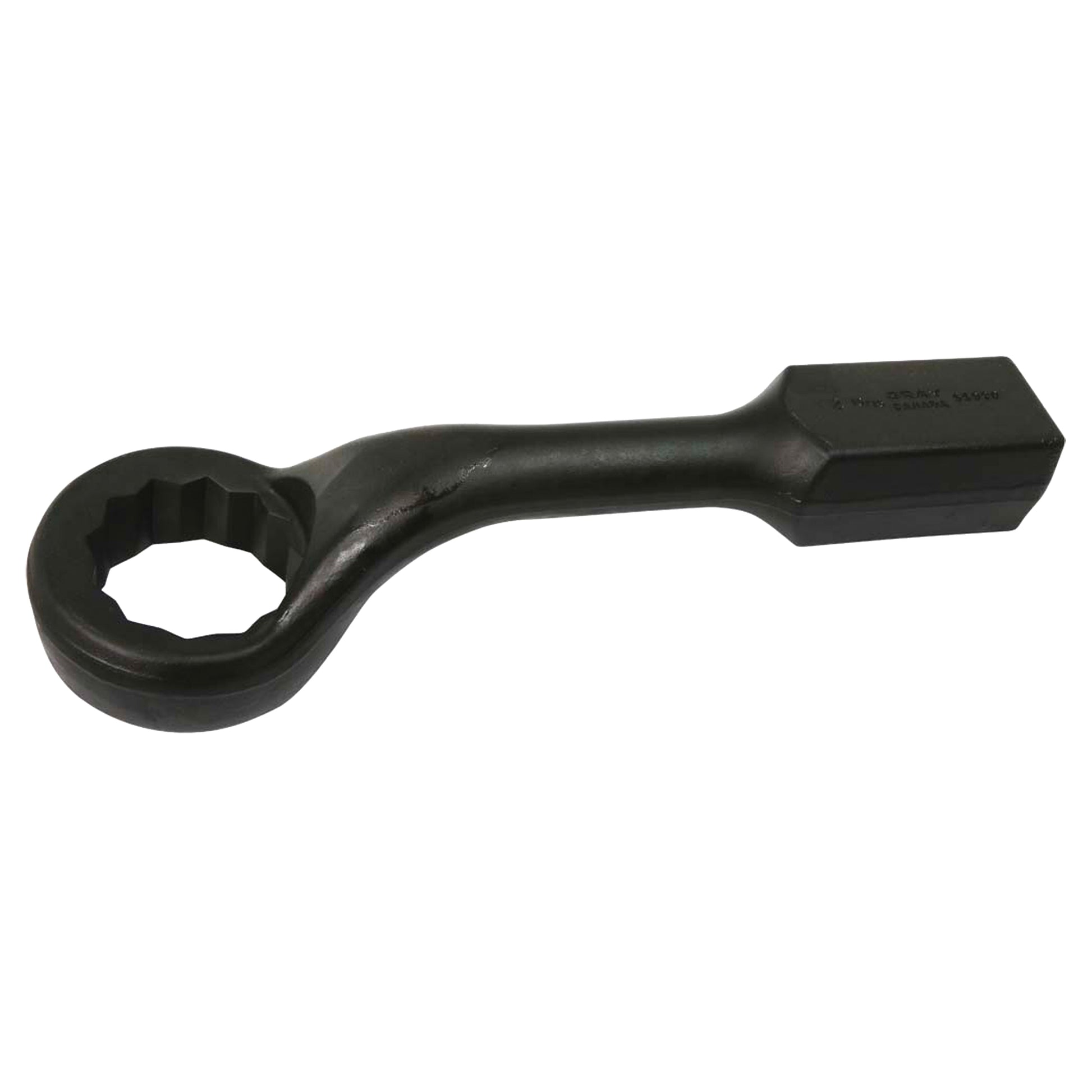 Striking Face Box Wrench, 12 Point, 2-13/16", 45° Offset, Black Oxide Finish
