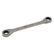 Double Box End Gear Ratcheting Wrench, 12 Point, 10 mm x 11 mm, Plain Finish
