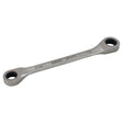 Double Box End Gear Ratcheting Wrench, 12 Point, 7/16" x 1/2", Plain Finish