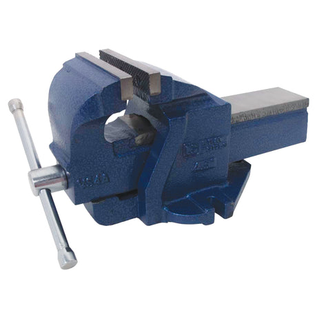 Ductile Iron Mechanics Bench Vise, 4-1/2" Jaw Width, 2-3/5" Throat Depth, Fixed Base