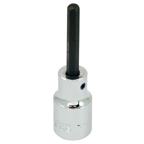 Bit Socket, Hex, 6 mm x 81 mm L, 1/2" Square Drive Drive