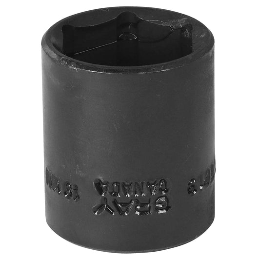Socket, Impact, 19 mm, 3/8" Drive, 6 Points