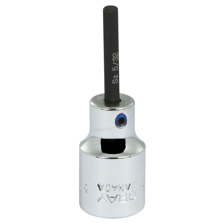 Bit Socket, 5/32" x 7/10" L, 3/8" Drive