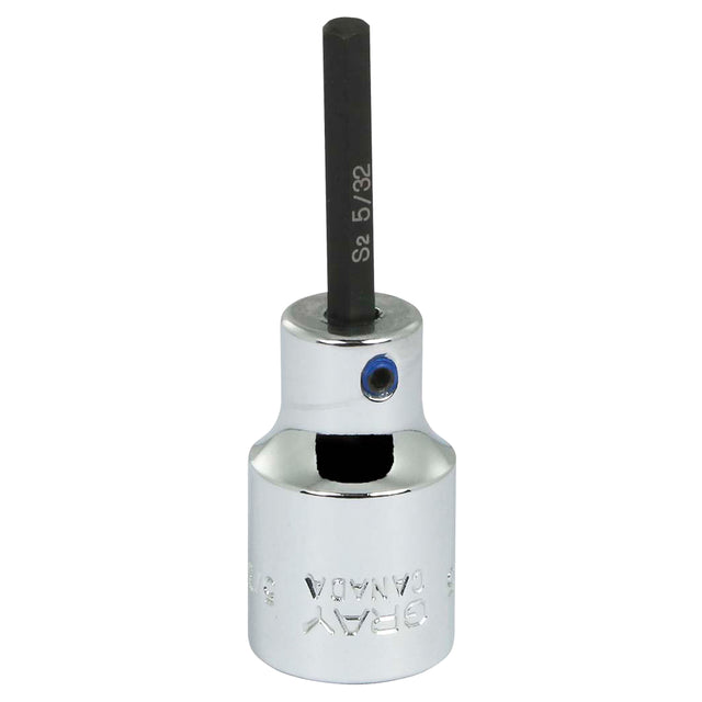 Bit Socket, 5/32" x 7/10" L, 3/8" Drive