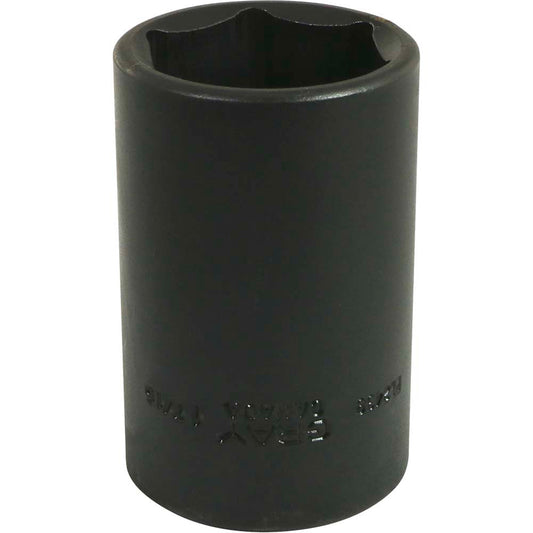 Socket, Impact, 9/16", 1/2" Drive, 6 Points, Deep