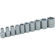 Socket Set , 10 Pcs, 1/4" Drive Size