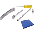 Socket & Attachment Set, 29 Pcs, 1/4" Drive Size, Deep