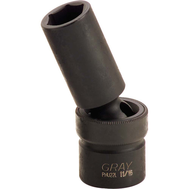 Universal Joint Socket, Impact, 3/8", 1/2" Drive, 6 Points