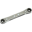 Flat Ratcheting Box Wrench, 1/4" Drive, Plain Handle