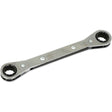 Flat Ratcheting Box Wrench  , 1/2" Drive, Plain Handle